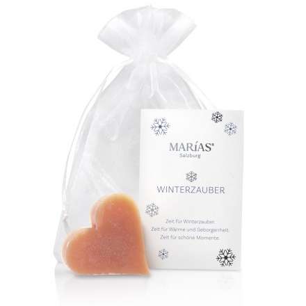 Bio Herzseife "Wintertraum", 18 g verpackt